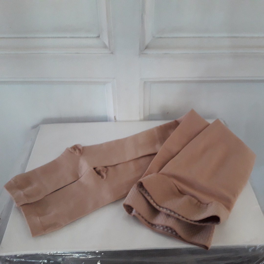 Compression Stockings for Varicose Veins Thigh-High Open Toe, Health ...