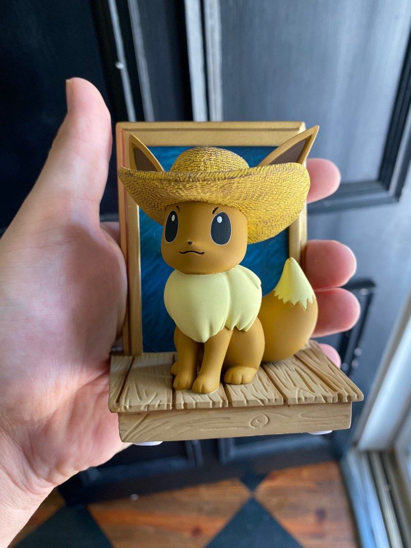 Pokemon, Vincent van Gogh, Eevee inspired by Self- Portrait with Straw Hat  ( Medium Canvas) (Pokémon centre x Van Gogh Museum) (2023), Available for  Sale