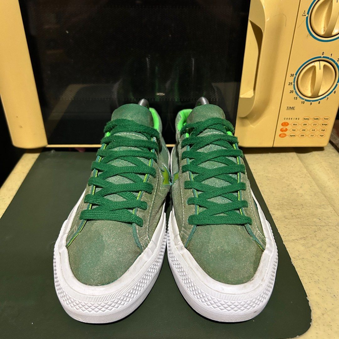 Mint green converse mens top