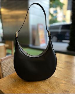 COS leather crescent bag