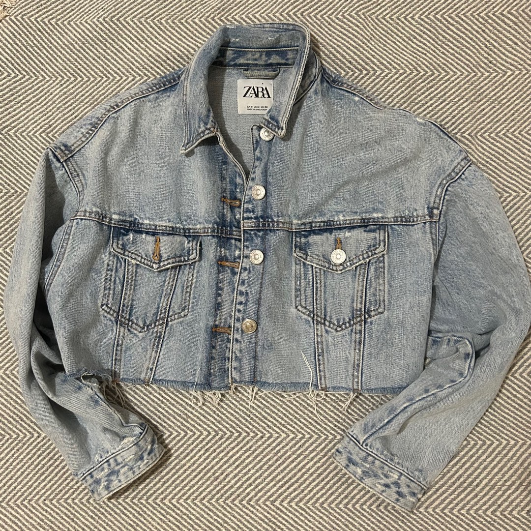 cropped denim jacket women