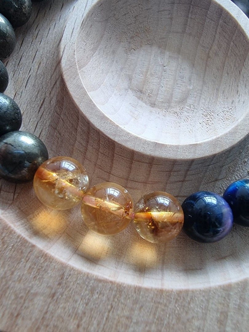 Pyrite bead bracelet outlet