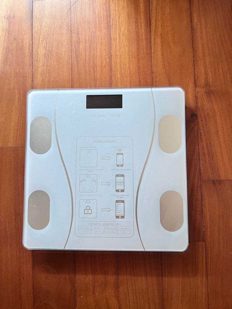 Digital Weighing Scale (chargeable, no need battery), Health