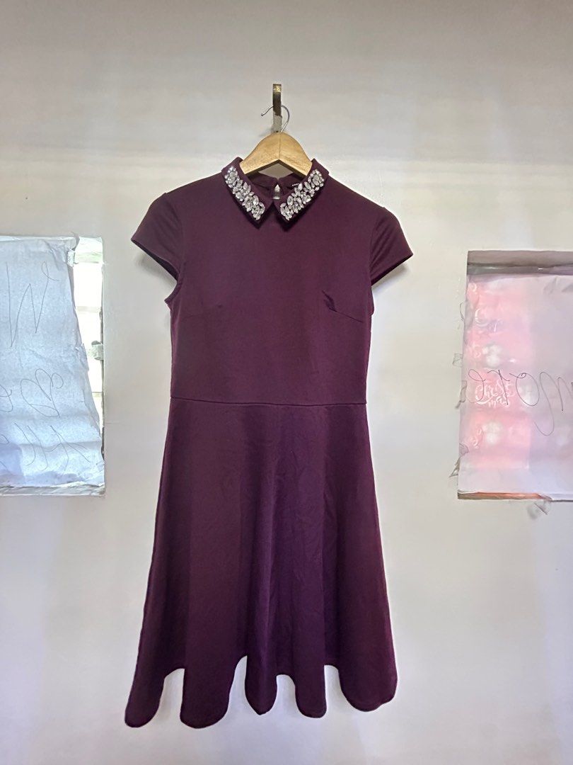 Dorothy perkins maroon dress clearance