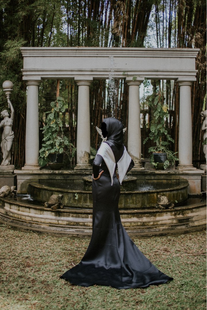 Dress prewed gaun prewed gaun prom night hijab Fesyen Wanita Pakaian Wanita Gaun Rok di Carousell