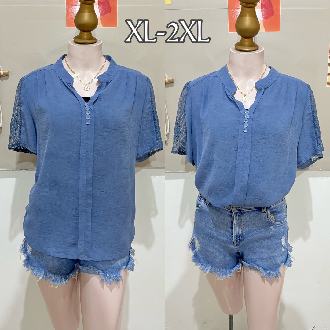 Felicity Blouse Dusty Blue