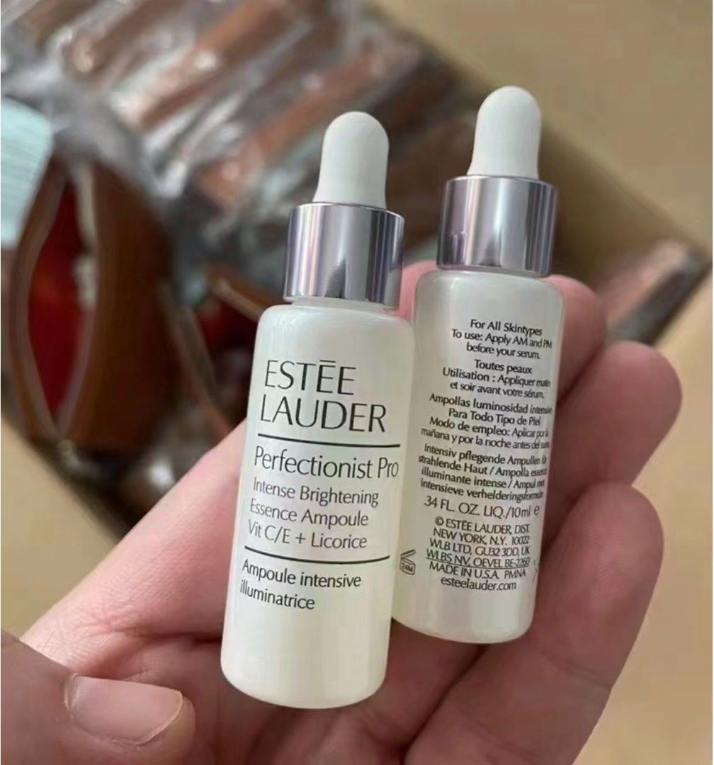 Estée Lauder Perfectionist Pro Intense Brightening Essence Ampullen – 4x10 Ml, Mit Vitamin C/E & Süßholz