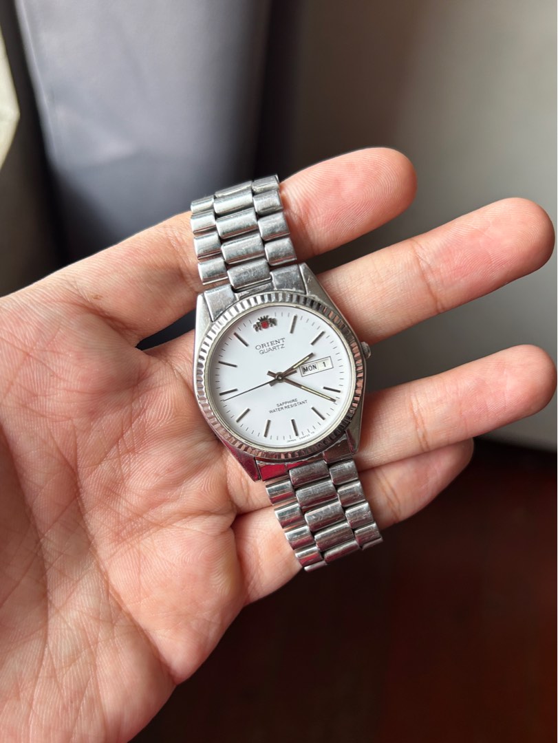 EXTREMELY RARE Orient President Sapphire Crystal Vintage Quartz Fluted