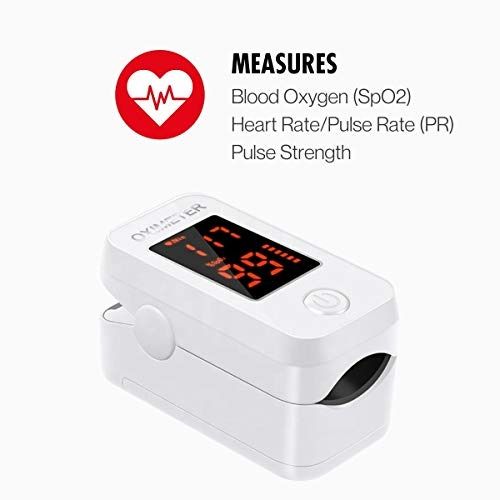 Fingertip Pulse Oximeter, FDA and CE Approved Blood Oxygen Saturation