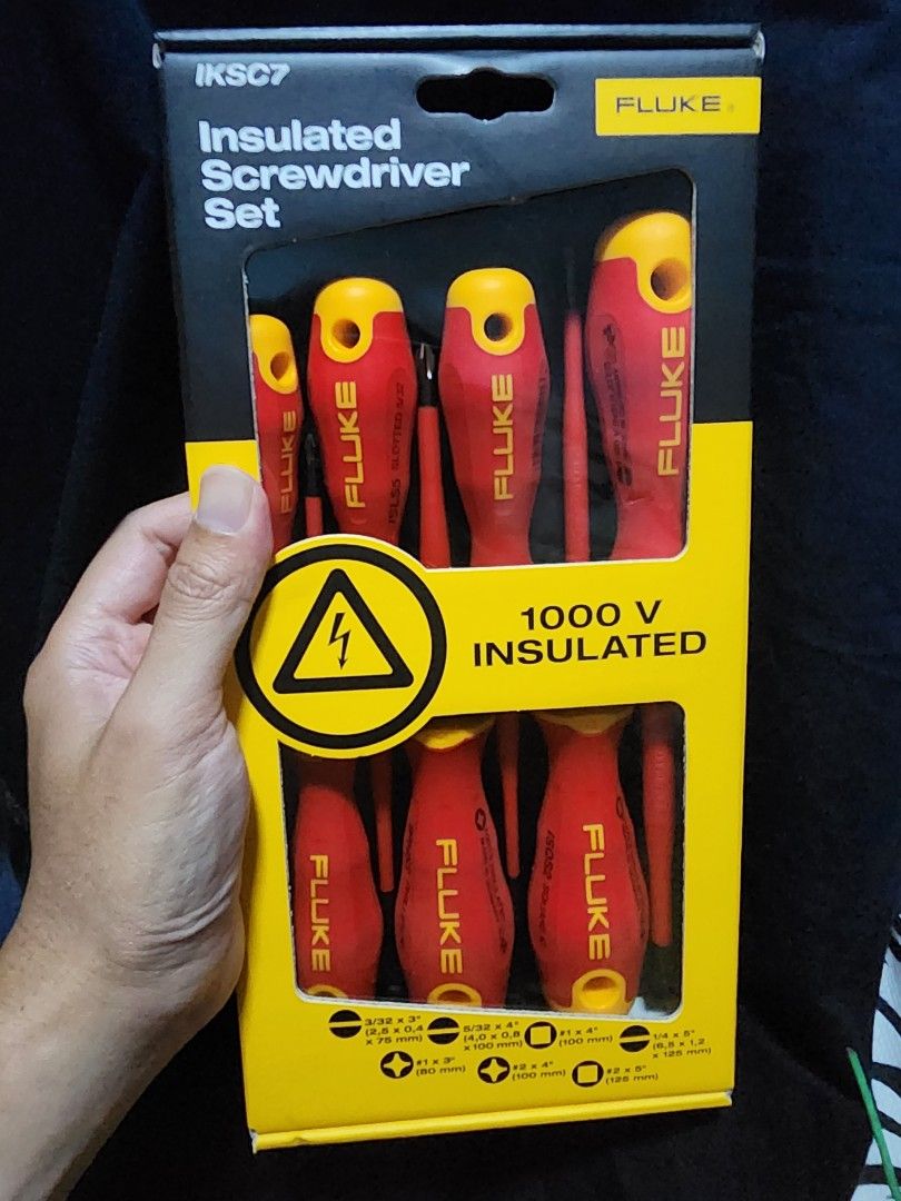 Fluke Insulated screwdriver set, Furniture & Home Living, Home
