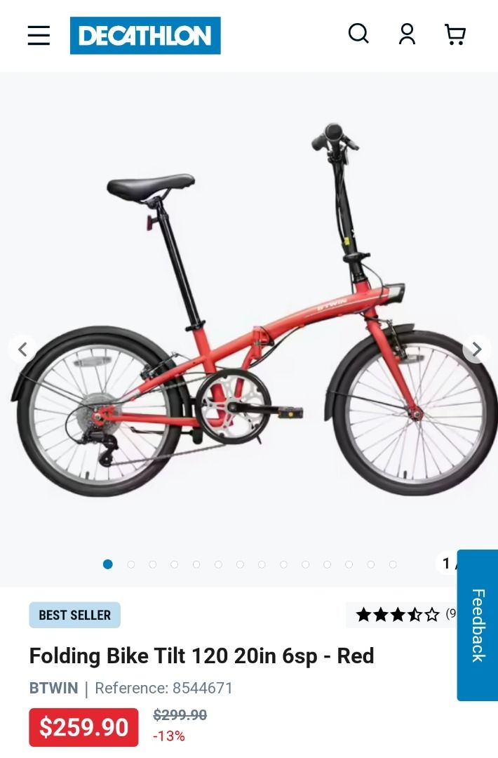 Btwin tilt hotsell 120 decathlon