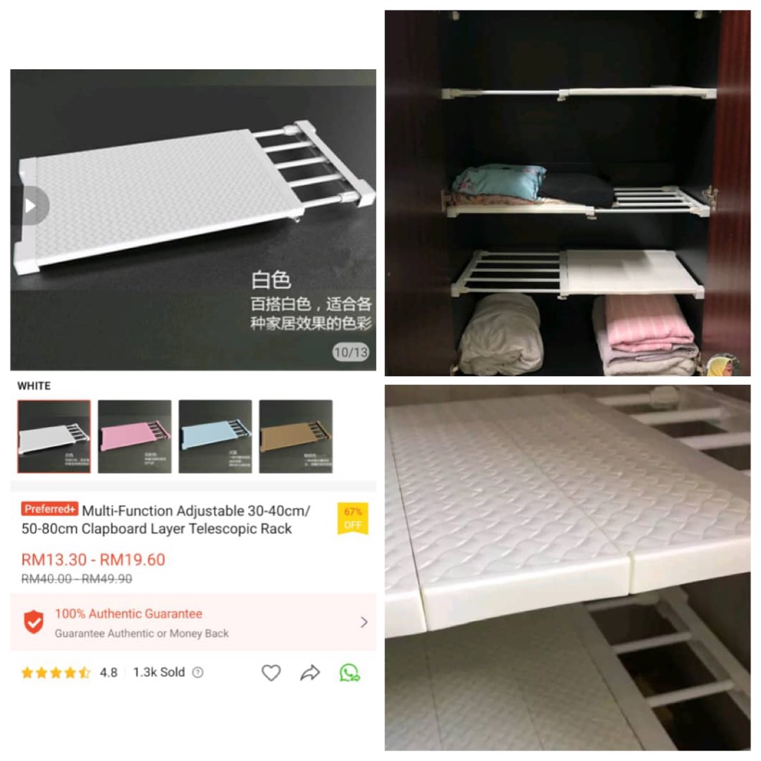 Partition Rack / Wardrobe, Furniture & Home Living, Furniture, Shelves ...
