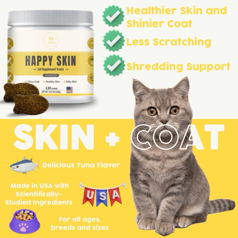 FurEver PH HAPPY SKIN Cat Supplement Treats (ADVANCED) Tuna Flavor