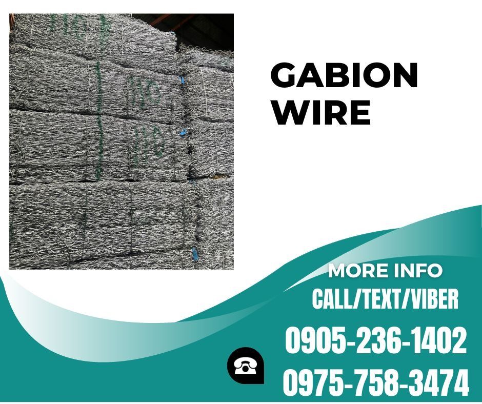 GABION WIRE (Category: Construction & Building Materials) located in Manila. Submitted by cathvesta_sales (Listing ID 1258228279, Image 1). Description: AVAILABLE NOW! FACTORY DISCOUNTED PRICE SALE❗️❗️❗️ SALE ❗️❗️❗️SALE ❗️❗️❗️ FOR INQUIRIES AND FASTER TRANSACTIONS PLS MESSAGE OR CALL; ☎️0905-236-1402 ☎️0975-758-3474 📲0905-236-1402 (VIBER NUMBER) Look for Ms. Cath Products: Machinery Electrical Valves & Fittings Metals ( Stainless,BI ,Galvanized 