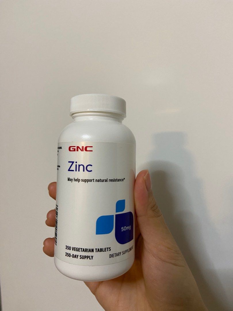 GNC Zinc Supplement, Health & Nutrition, Health Supplements, Vitamins
