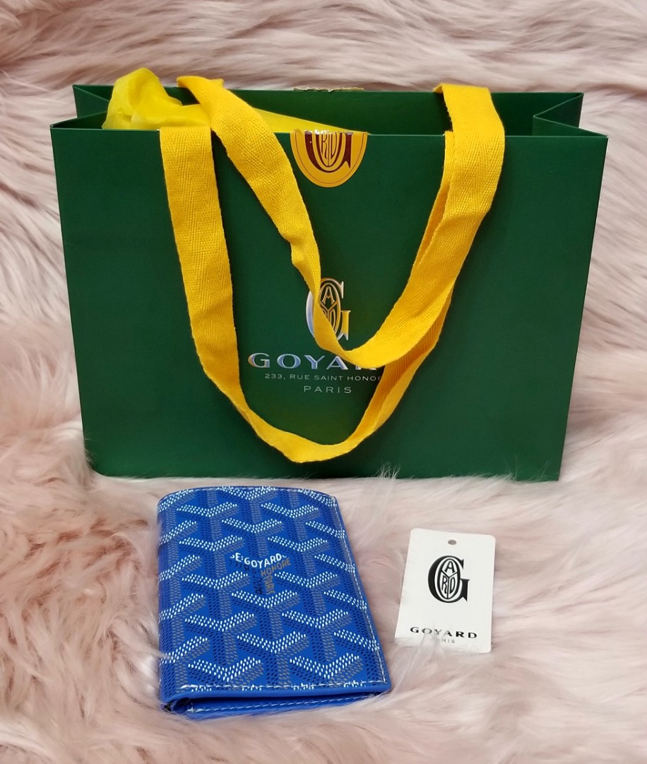 Goyard Special Color Ocean Blue Card Wallet, Luxury, Bags & Wallets on  Carousell