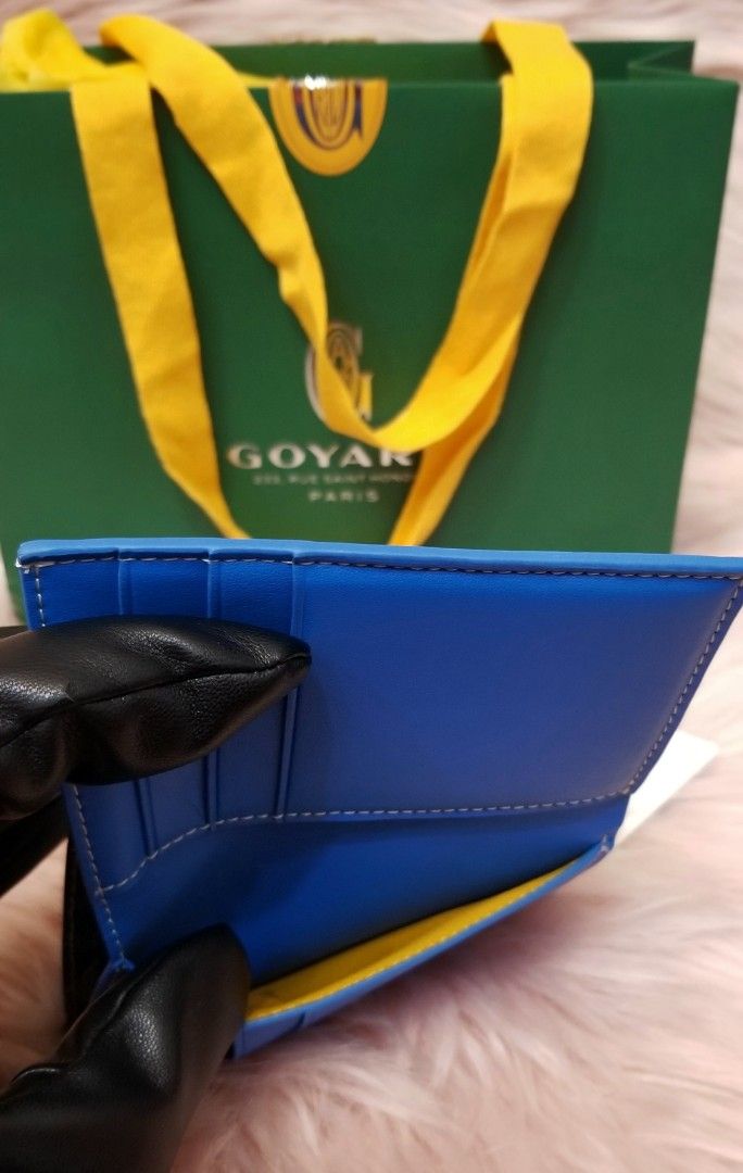 Goyard Special Color Ocean Blue Card Wallet, Luxury, Bags & Wallets on  Carousell