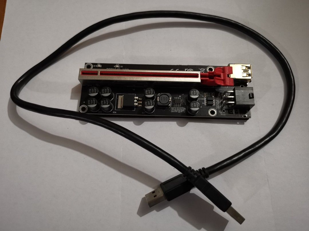 Usb Gpu Riser GPU PCIE riser and USB cable, Computers & Tech, Desktops on Carousell