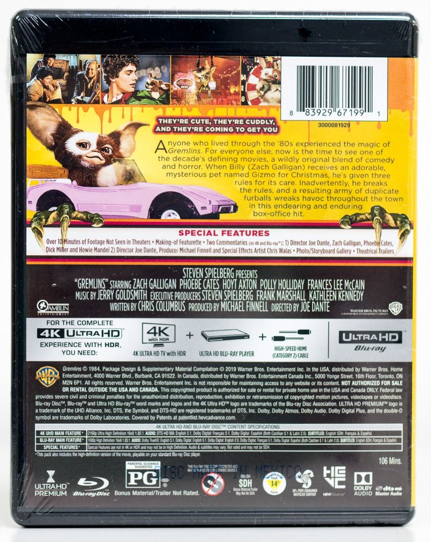 Gremlins – 4K UHD Blu-ray Review