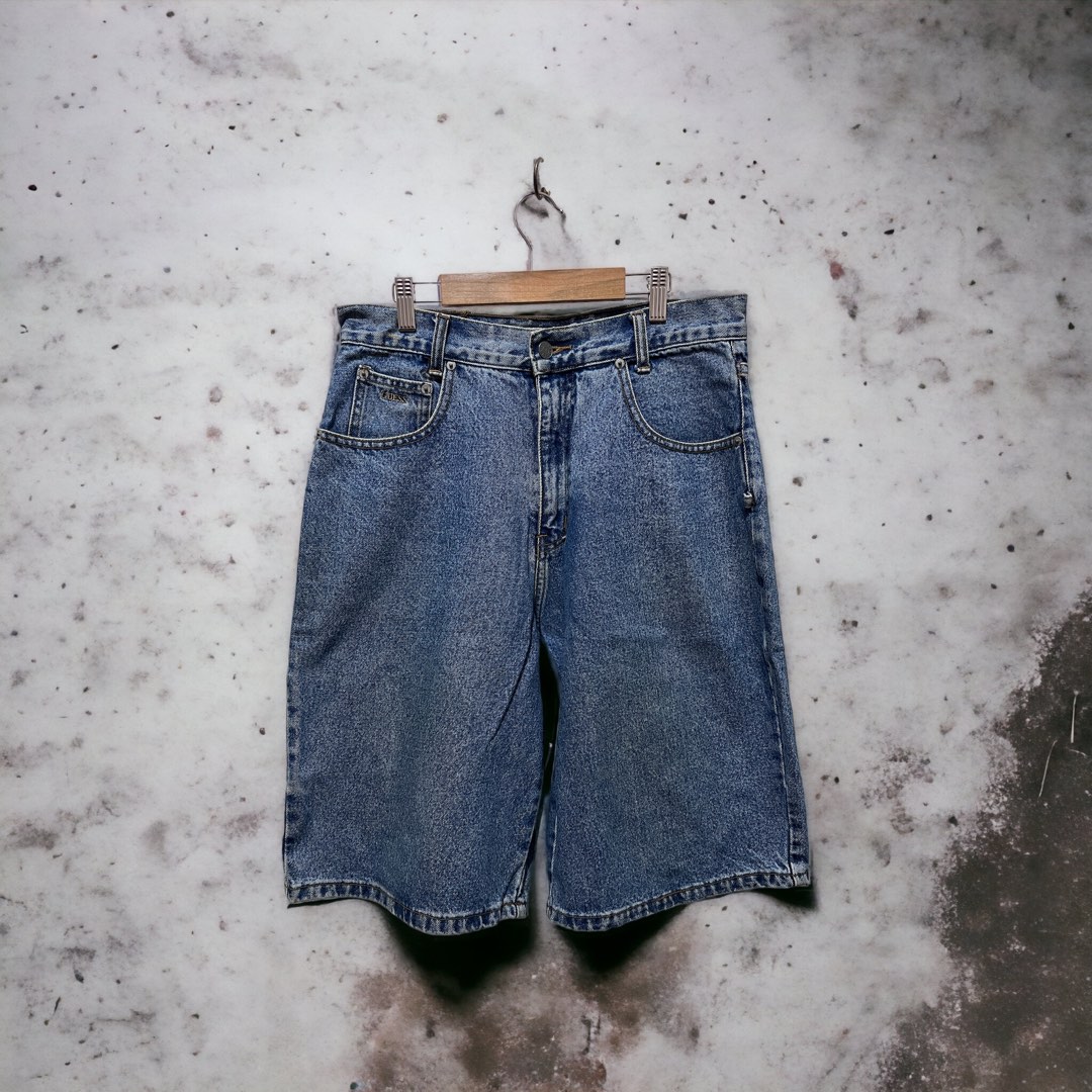 Guess vintage baggy jorts jean short, Men's Fashion, Bottoms, Shorts on ...
