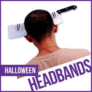 Halloween Headband Axe Knife Scissors Nail Horror Party Needs Halloween Decor