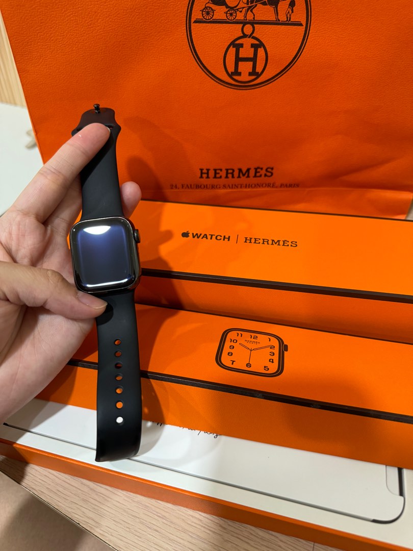 hermes apple watch 7 41mm（錶背破裂,功能正常