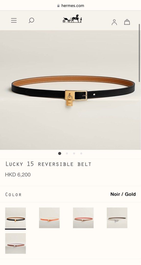 Lucky 15 reversible belt