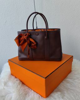 Hermès Garden Party 36 Orange Leather ref.273815 - Joli Closet