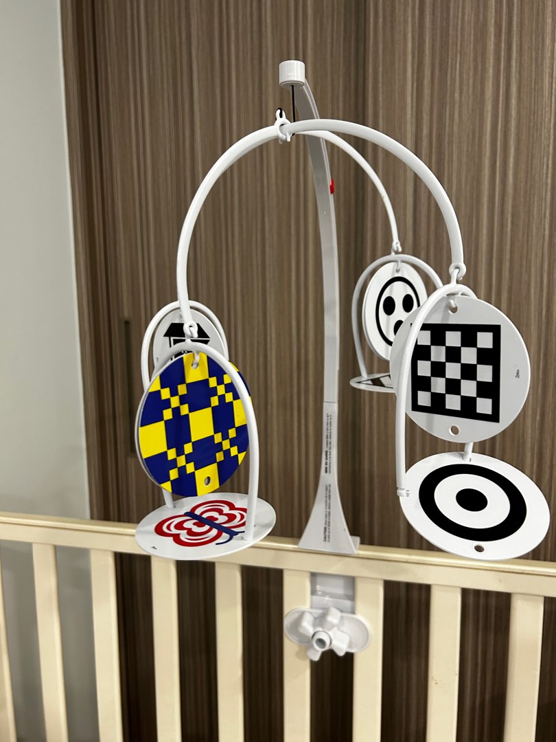 High contrast cards Baby cot mobile, Babies & Kids, Baby Nursery & Kids