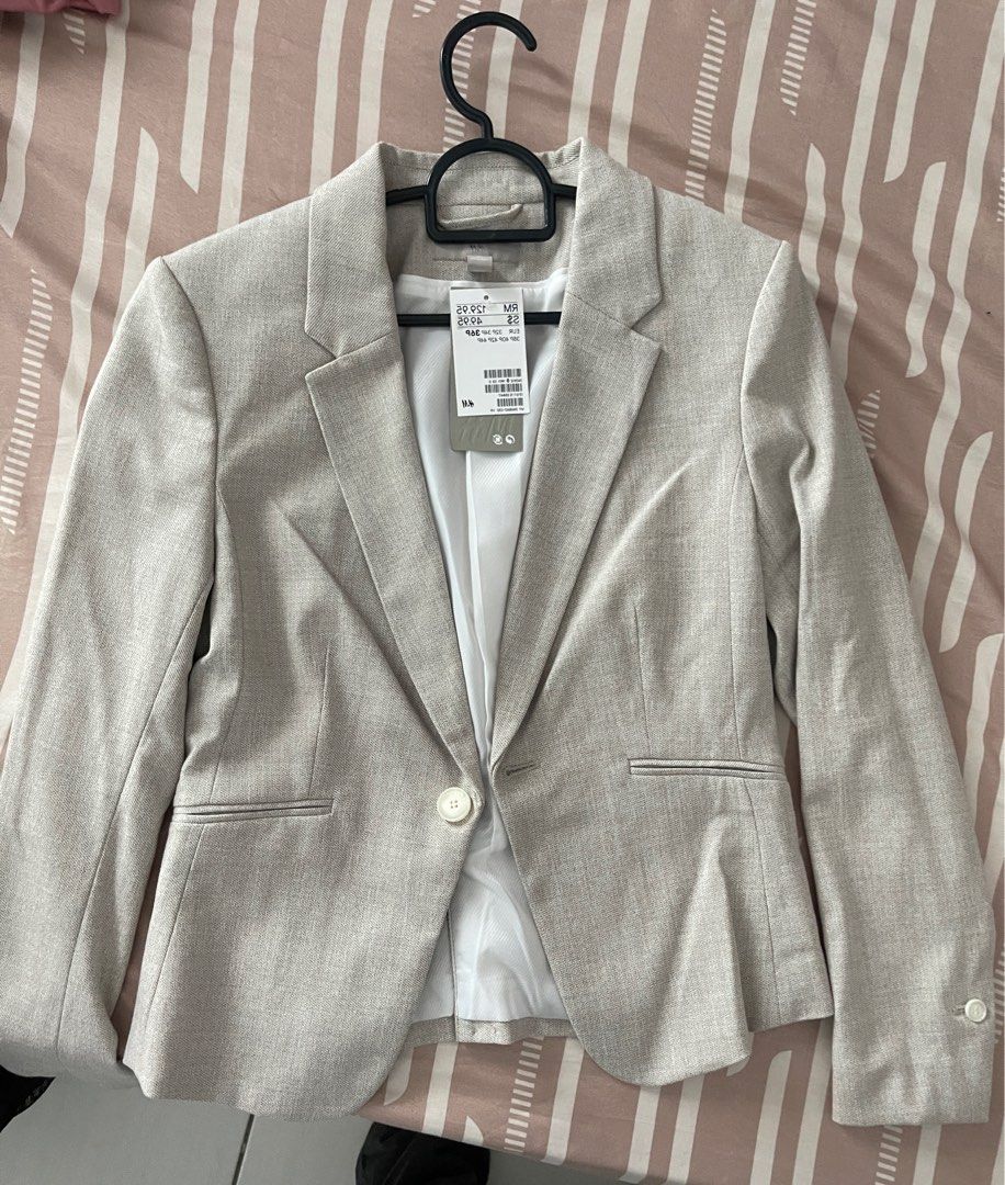 blazer light beige melange