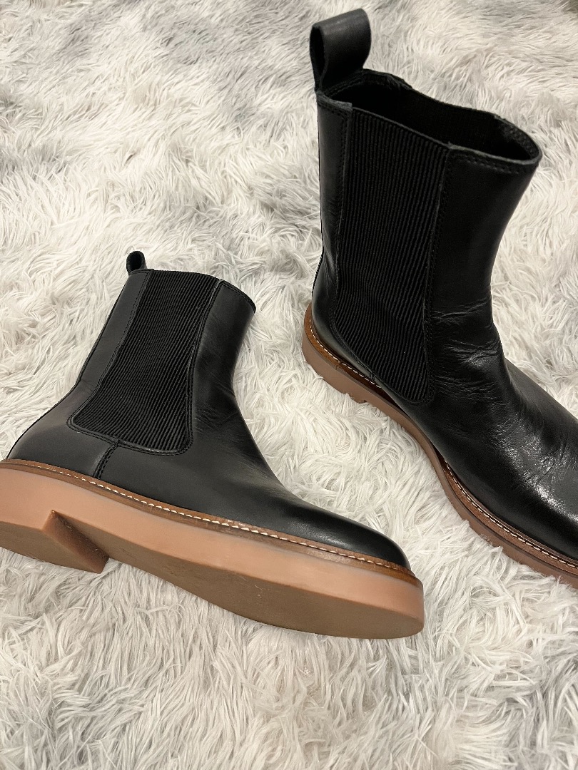 H M Leather Chelsea Boots Women s Fashion Footwear Boots on