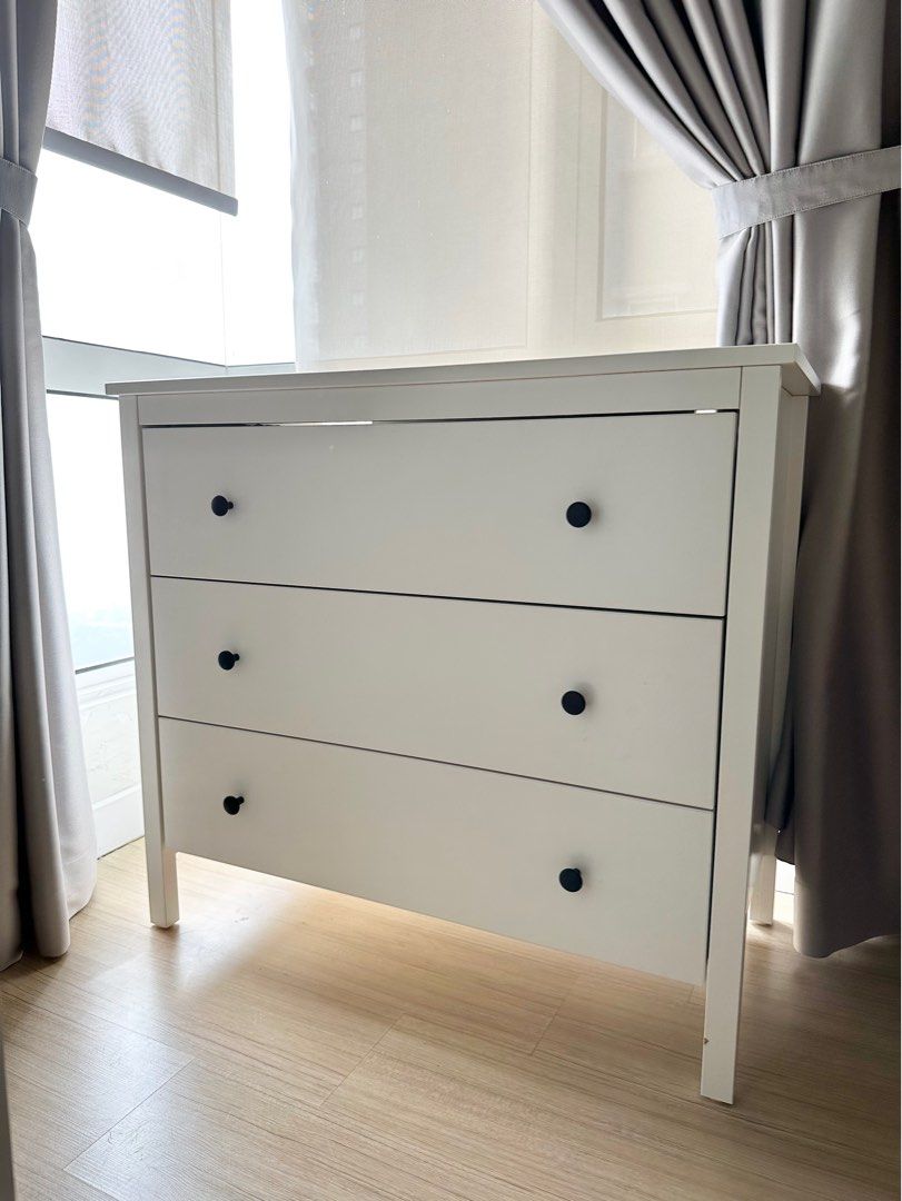 Ikea koppang 3 deals drawer dresser white