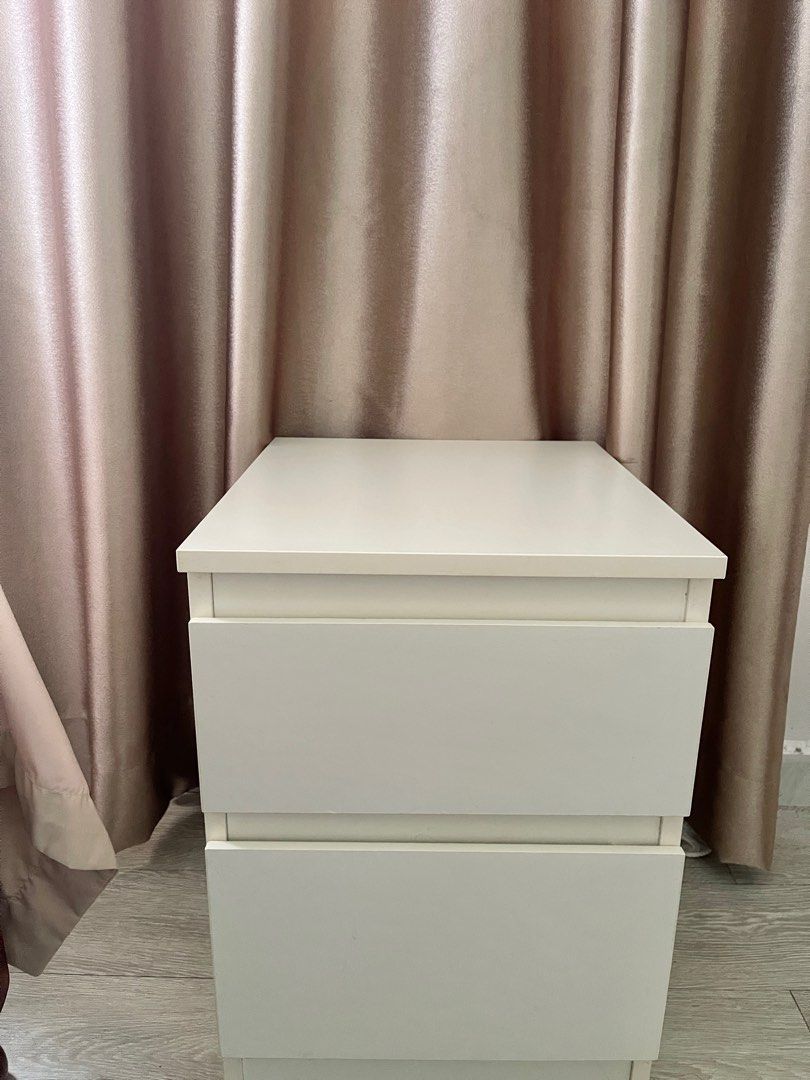 Ikea Malm Side Table, Furniture & Home Living, Furniture, Tables & Sets on Carousell