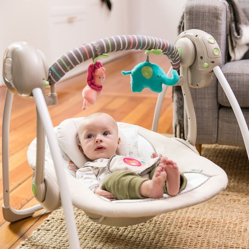Ingenuity 60194 Soothe n Delight Portable Swing Musical Baby Rocking Chair Toddler Rocking Chair Electric Baby Rocking Chair Swing Gift Newborn B5021338 Babies Kids Infant Playtime on Carousell
