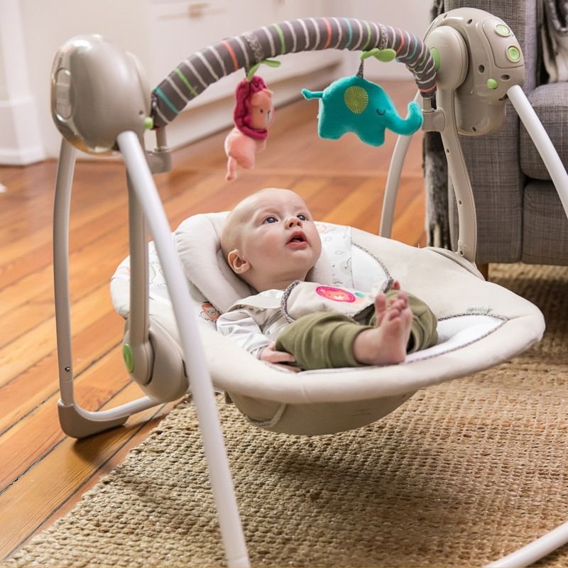 Ingenuity 60194 Soothe n Delight Portable Swing Musical Baby Rocking Chair Toddler Rocking Chair Electric Baby Rocking Chair Swing Gift Newborn B5021338 Babies Kids Infant Playtime on Carousell