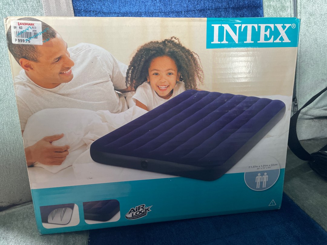 INTEX Air Bed (Double), Furniture & Home Living, Furniture, Bed Frames