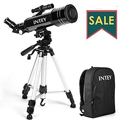 INTEY Ultra Clear 70mm Portable Astronomy Telescope F40070M with