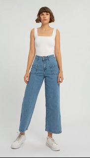 Its monday blues olivia cullotes jeans uk 28
