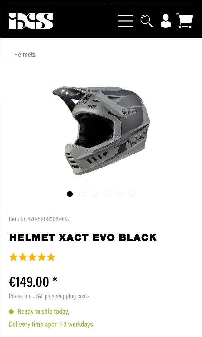 ixs xact evo full face helmet