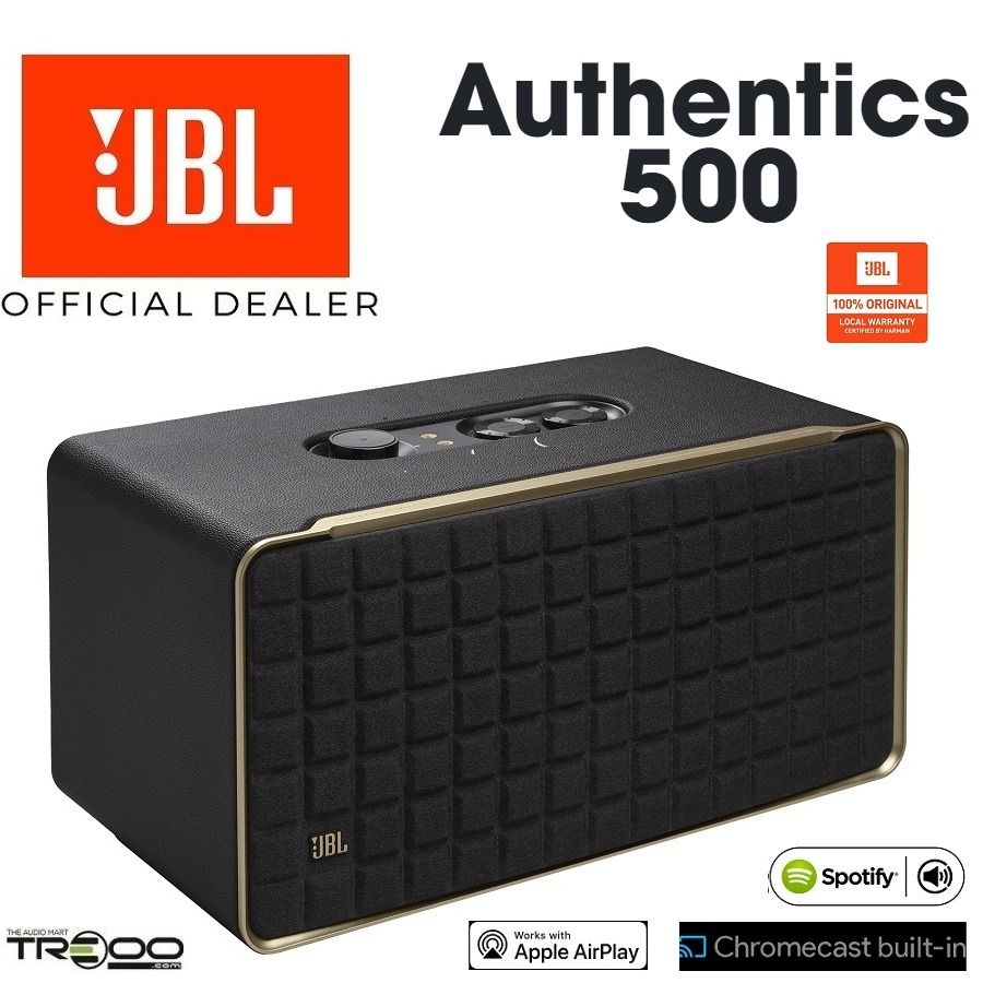 Official] JBL Authentics 500 Multi-Room Wireless Bluetooth/WiFi Desktop  Speaker, Audio, Soundbars, Speakers & Amplifiers on Carousell