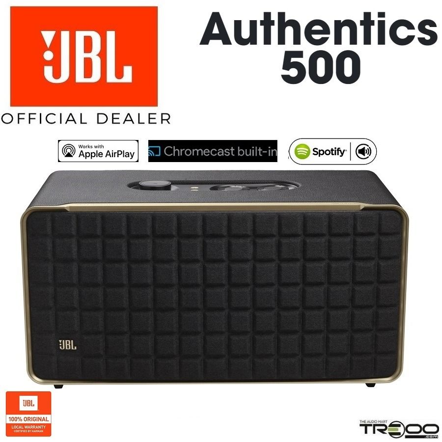 JBL Authentics 500 Portable Bluetooth Speaker with WiFi - Black