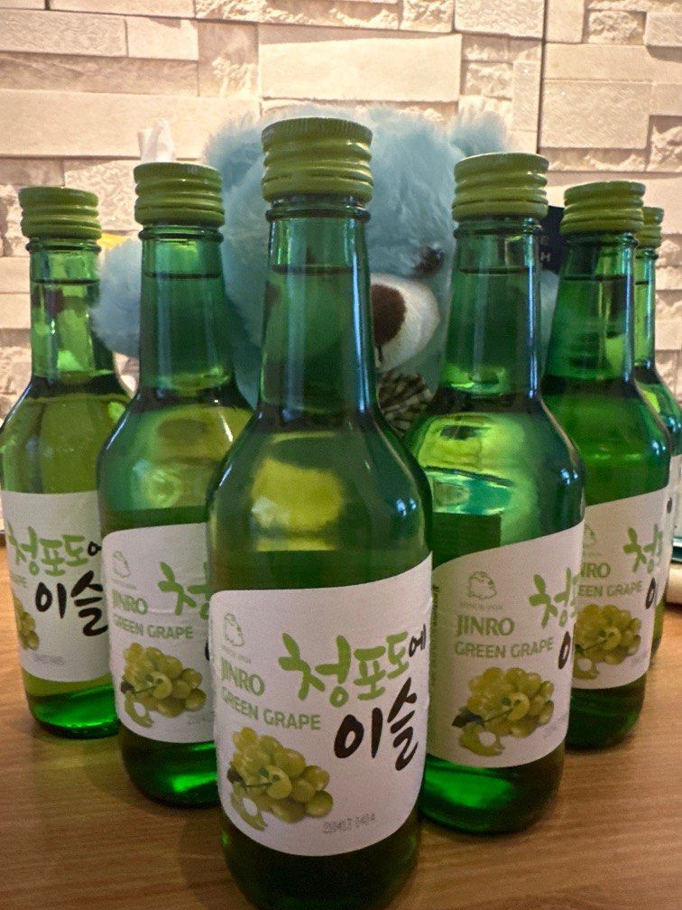 Jinro green grape Soju, Food & Drinks, Alcoholic Beverages on Carousell