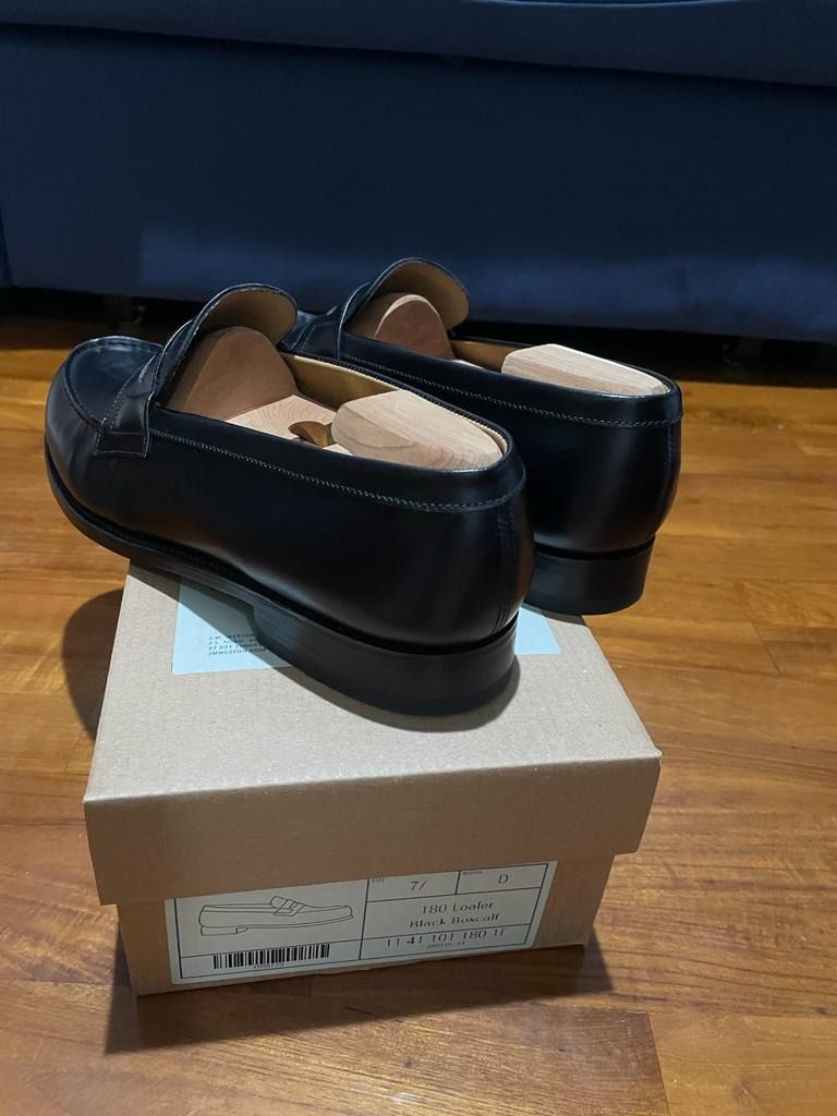 JM Weston 180 Loafer Black Box Calf, 男裝, 鞋, 西裝鞋- Carousell