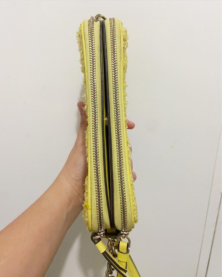 Kate spades Briar lane kendall tweed crossbody bag, Women's Fashion