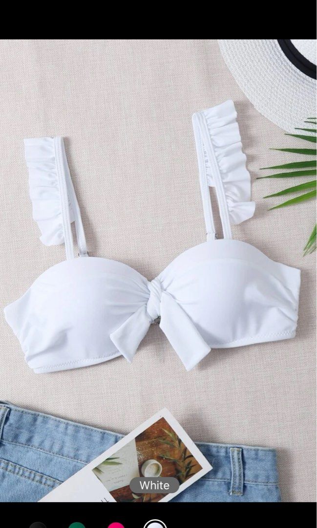 Push up cheap ruffle bikini