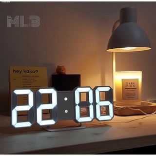 LED Digital Wall Clock / Desk Table Clock in White & Black [aesthetic minimalist room]