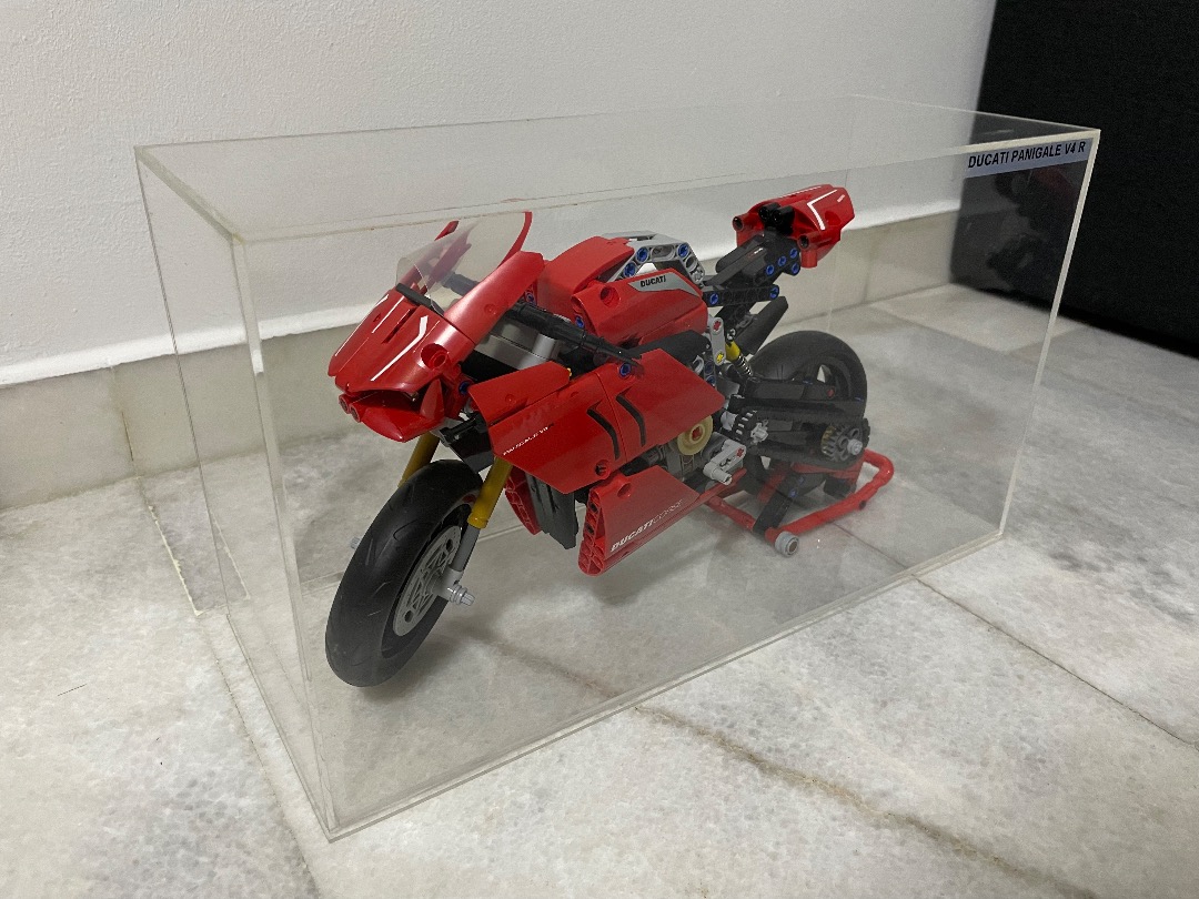 Acrylic display stand for LEGO Technic Ducati Panigale V4 R (42107)