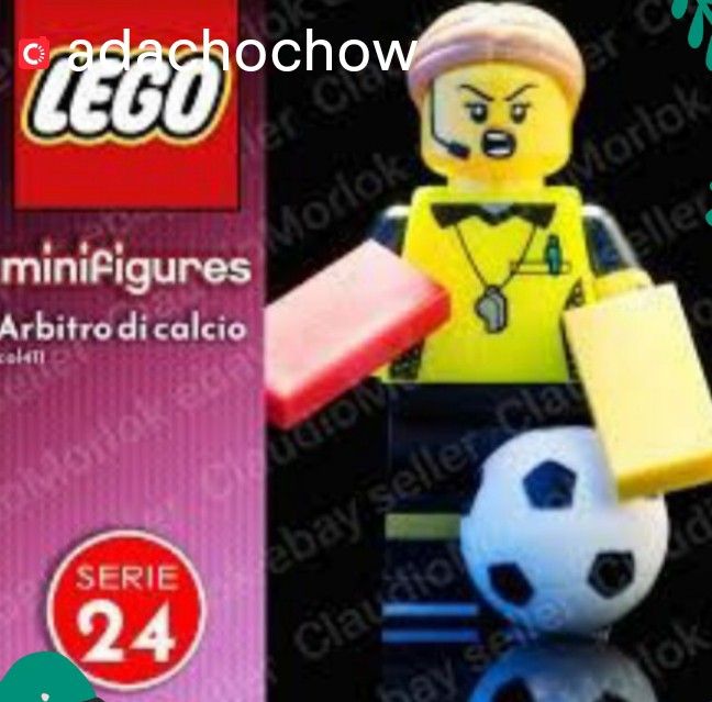 LEGO Minifigure Series 24 Football Referee with Soccer Ball # 71037