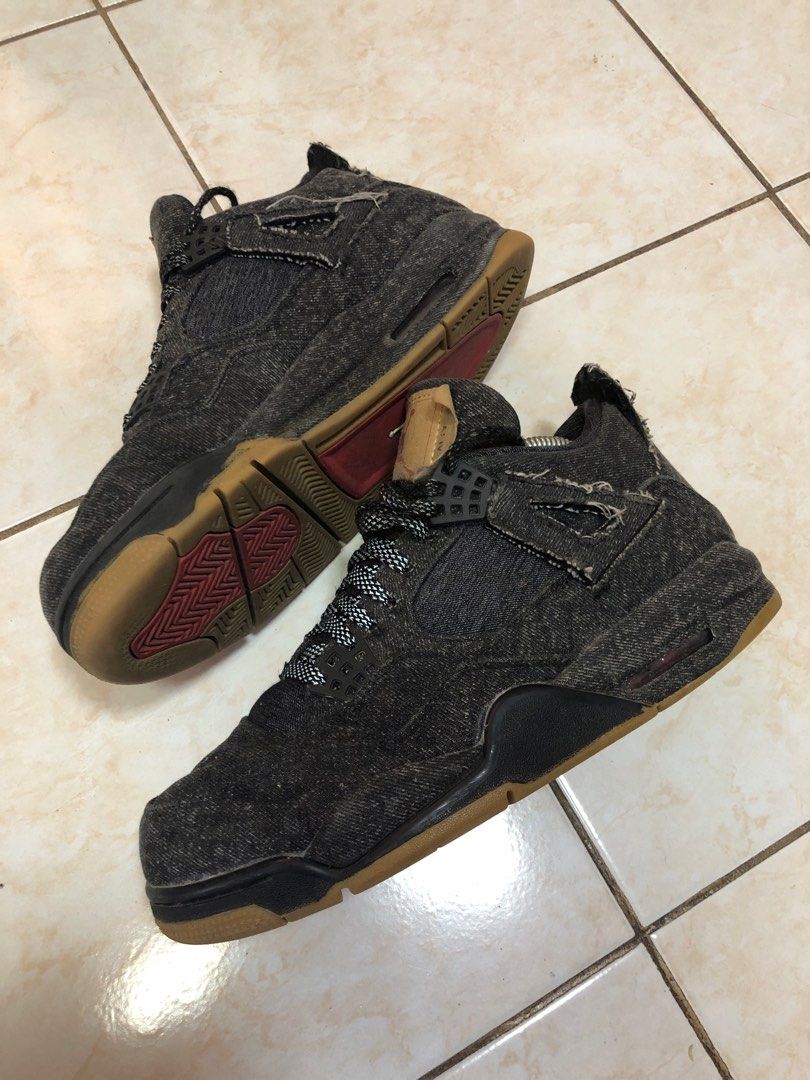 jordan 4 black denim