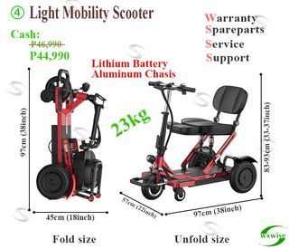 Lightweight Mobility Scooter, 3 wheels Mobility Scooter